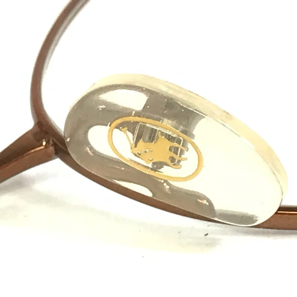 Vintage Ralph Lauren Eyeglasses Frames RL619 8ZF Shiny Brown Oval 48-18-135